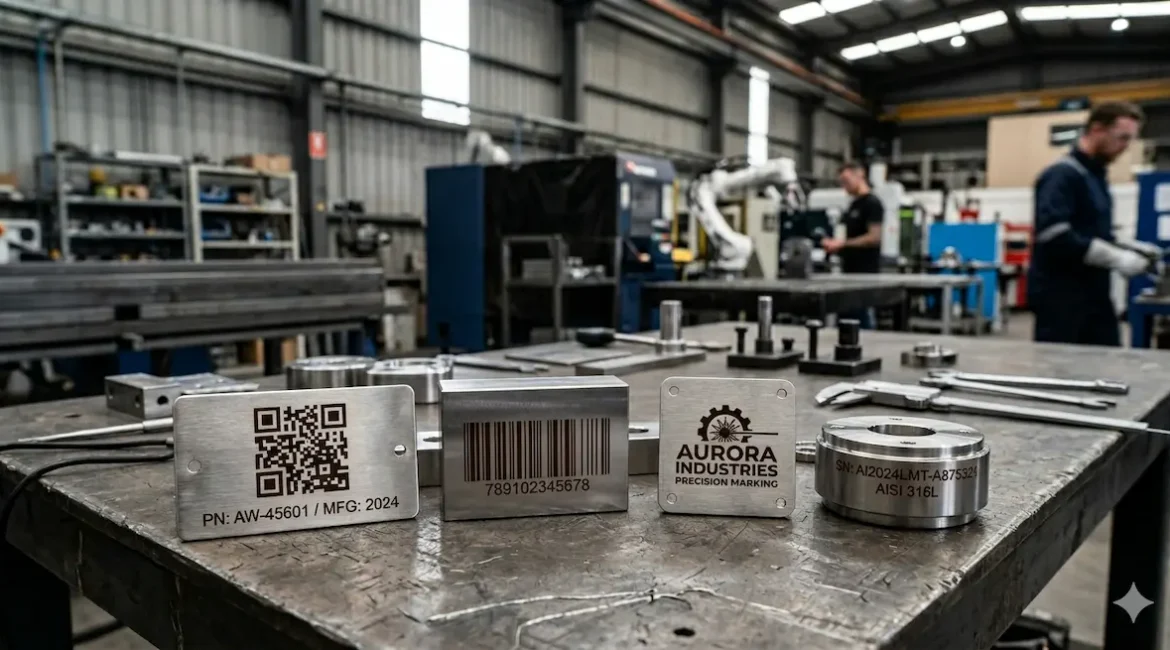 gravacao laser pecas industriais qrcode nahata