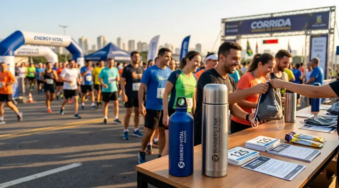 brindes eventos esportivos corporativos corridas maratonas gravacao laser santo andre sao paulo